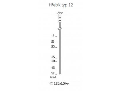 Hřebík Typ 12/20 - 5 000ks