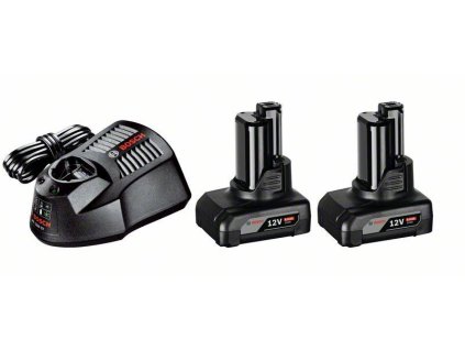 BOSCH Starter set 2 x GBA 12V 6.0 Ah + GAL 1230 CV