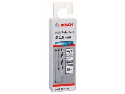 Bosch Spirálový vrták HSS PointTeQ 1,5 mm (2608577183)