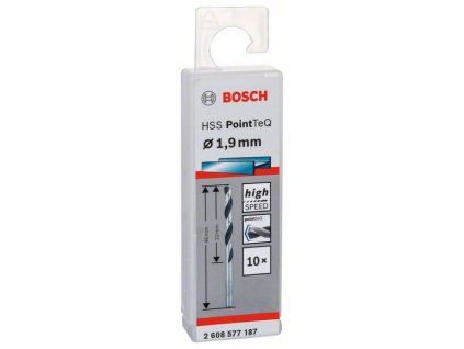 Bosch Spirálový vrták HSS PointTeQ 1,9 mm (2608577187)