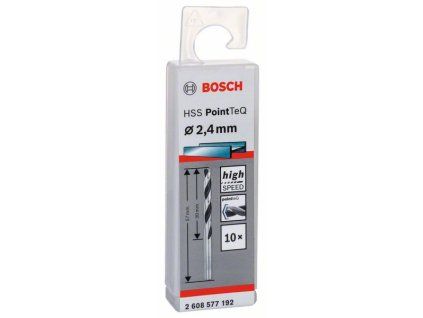 Bosch Spirálový vrták HSS PointTeQ 2,4 mm (2608577192)