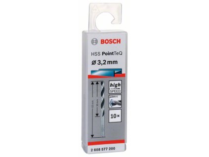 BOSCH Spirálový vrták HSS PointTeQ 3,2 mm Professional (2608577200)