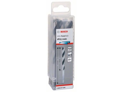 BOSCH Spirálový vrták HSS PointTeQ 8,1 mm Professional (2608577249)
