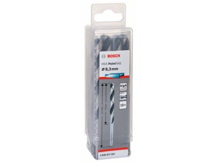 BOSCH Spirálový vrták HSS PointTeQ 8,3 mm Professional (2608577251)