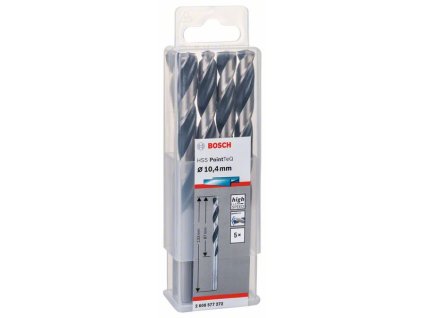 BOSCH Spirálový vrták HSS PointTeQ 10,4 mm Professional (2608577272)