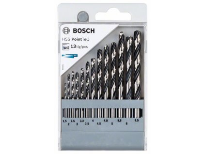 BOSCH 13dílná sada spirálových vrtáků HSS PointTeQ Professional