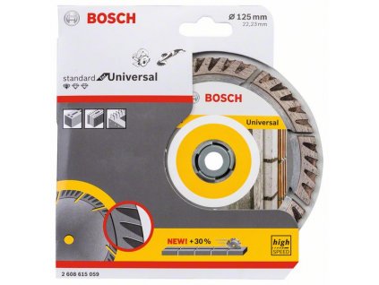 BOSCH Diamantový dělicí kotouč Standard for Universal 125 × 22,23 Professional