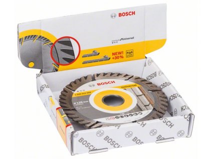 BOSCH Diamantový dělicí kotouč Standard for Universal 125 × 22,23 (balení 10 ks) Professional