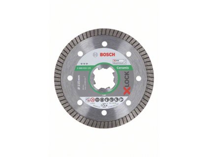 BOSCH Diamantový řezný kotouč Best for Ceramic Extraclean Turbo systému X-LOCK, 115×22,23×1,4×7 Professional