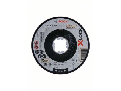 BOSCH Ploché řezné kotouče Expert for Inox systému X-LOCK, 115×1,6×22,23 Professional