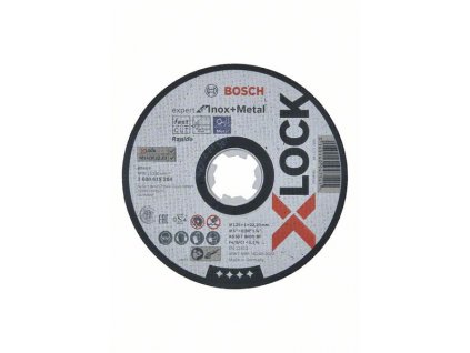BOSCH Ploché řezné kotouče Expert for Inox+Metal systému X-LOCK, 125×1×22,23 Professional