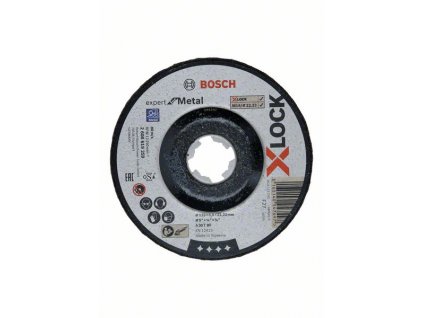 BOSCH Broušení s přesazeným středem Expert for Metal systému X-LOCK, 125×6×22,23 Professional