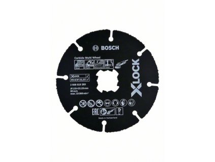 BOSCH Víceúčelový Carbide Multi Wheel systému X-LOCK, 115 mm Professional