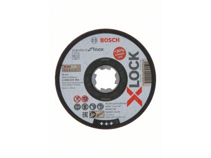 BOSCH X-LOCK Standard for Inox 115 × 1,6 mm T41 Professional