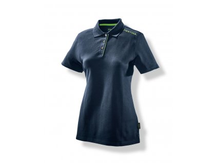 Dámské tmavě modré triko s límečkem POL-LAD-FT1-XL