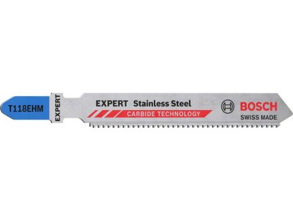 BOSCH 3dílná sada pilových plátků T 118 EHM EXPERT Stainless Steel