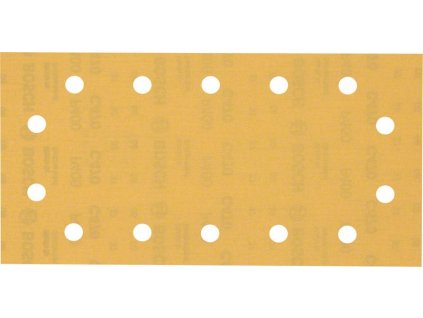 BOSCH Brusný papír EXPERT C470 se 14 otvory pro vibrační brusky 115 × 230 mm, G 400, 50 ks