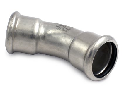 INOX PRESS-Oblouk 45° 28x28mm