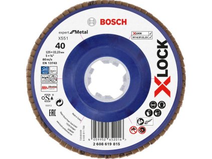 BOSCH Lamelový brusný kotouč X551 Expert for Metal s upínáním X-LOCK