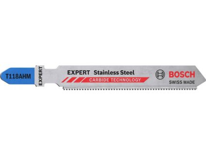 BOSCH Pilový plátek pro přímočaré pily EXPERT Stainless Steel T118AHM, 2 ks