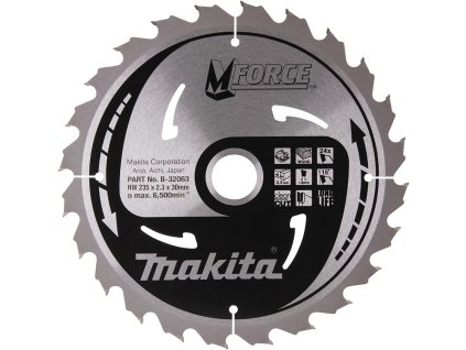 Kotouč pilový dřevo MFORCE 235x2.3x30mm 24Z = old B-08090 - B-32063