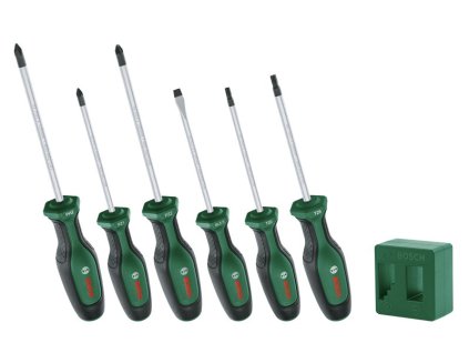 BOSCH Sada šroubováků 6 kusů + magnetizér