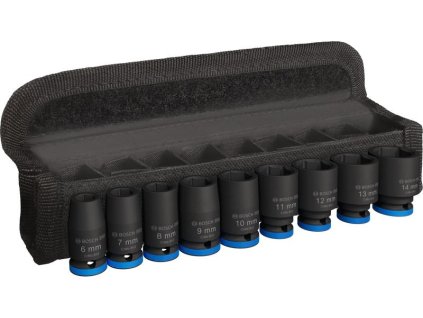 BOSCH PRO Impact Socket Set, ¼″, standardní, 9 ks