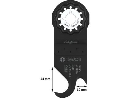 BOSCH Víceúčelový list PRO ASZ 32 SC pro multifunkční nářadí, 24 × 11 mm