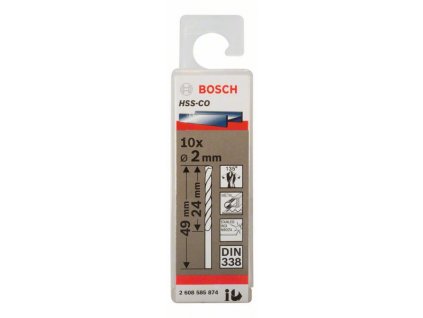 BOSCH Vrtáky do kovu HSS-Co, DIN 338