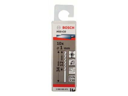 BOSCH Vrtáky do kovu HSS-Co, DIN 338