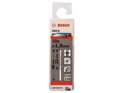 BOSCH Vrtáky do kovu HSS-G, DIN 338