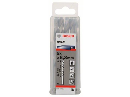 BOSCH Vrtáky do kovu HSS-G, DIN 338