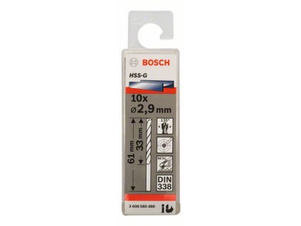 BOSCH Vrtáky do kovu HSS-G, DIN 338