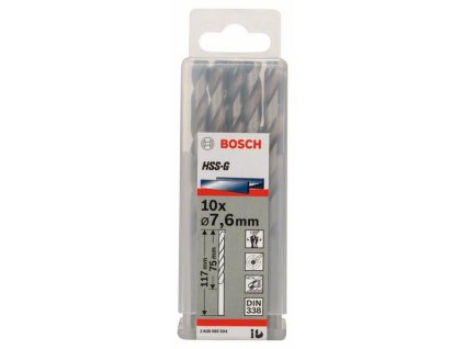 BOSCH Vrtáky do kovu HSS-G, DIN 338