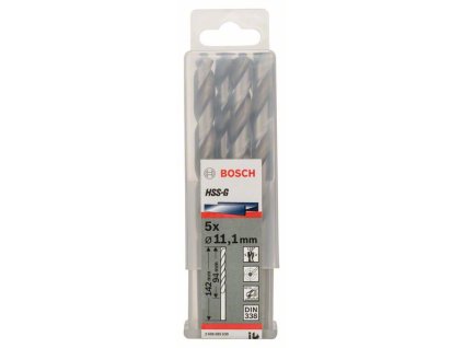 BOSCH Vrtáky do kovu HSS-G, DIN 338