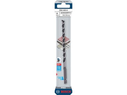 Bosch Vrták PRO HEX-5, 5 × 100 × 150 mm Professional (2608706973)