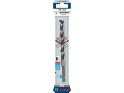 Bosch Vrták PRO HEX-5, 12 × 100 × 150 mm Professional (2608706993)
