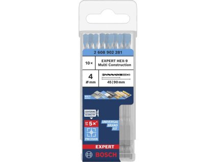 Bosch Vrták EXPERT HEX-9 Multi Construction, 4 × 45 × 90 mm Professional (2608902281)