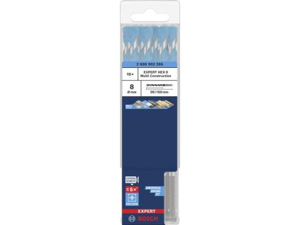 Bosch Vrták EXPERT HEX-9 Multi Construction, 8 × 90 × 150 mm Professional (2608902286)