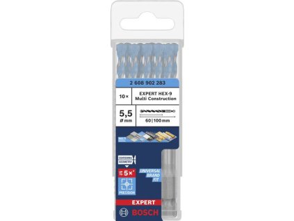 Bosch Vrták EXPERT HEX-9 Multi Construction, 5,5 × 60 × 100 mm Professional (2608902283)