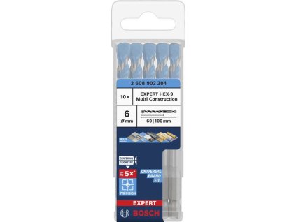 Bosch Vrták EXPERT HEX-9 Multi Construction, 6 × 60 × 100 mm Professional (2608902284)