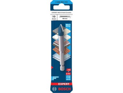 Bosch Vrták EXPERT HEX-9 Hard Ceramic 10 × 90 mm Professional (2608902310)
