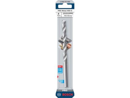 Bosch Vrták do kovu PRO Metal HSS-G, 8 × 109 × 165 mm Professional (2608577693)