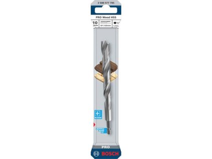 Bosch Vrták HSS do dřeva PRO Wood HSS, 10 × 87 × 133 mm Professional (2608577705)
