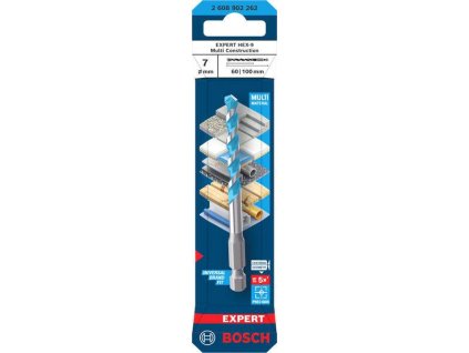 Bosch Vrták EXPERT HEX-9 Multi Construction, 7 × 60 × 100 mm Professional (2608902262)