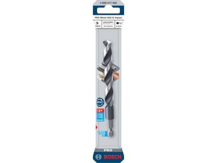 Bosch Vrták do kovu PRO Metal HSS-G Impact, 9 × 81 × 125 mm Professional (2608577582)
