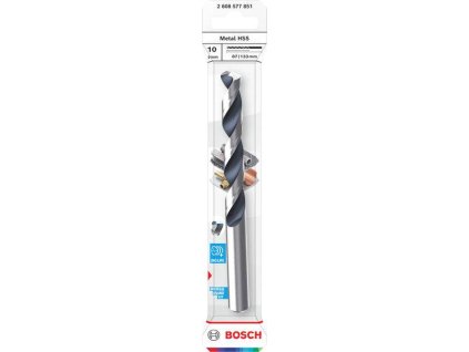 Bosch Vrták do kovu Metal HSS, 10 × 87 × 133 mm, stopka CYL Professional (2608577851)