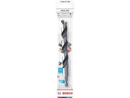 Bosch Vrták do kovu Metal HSS, 11 × 94 × 142 mm, zúžená stopka HEX ¼" Professional (2608577884)