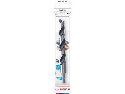 Bosch Vrták do kovu Metal HSS, 12 × 101 × 151 mm, zúžená stopka HEX ¼" Professional (2608577885)