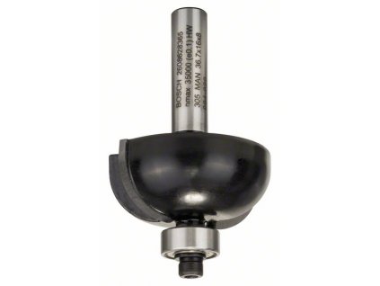 BOSCH Dlabací fréza s kuličkovým ložiskem, 8 mm, R1 12 mm, D 36,7 mm, L 16 mm, G 58 mm Professional